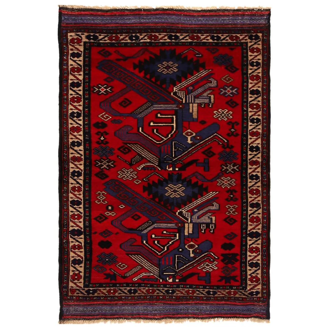 Traditional Baloch Rug 3' 2" x 4' 9" - No. AL23492
