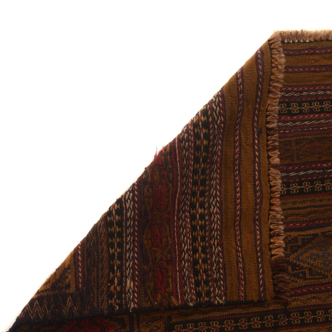Afghan Kilim Rug 4' 5" x 6' 9" Flat-Weave | No. AL23584