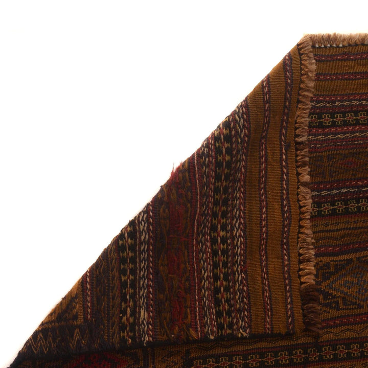 Afghan Kilim Rug 4' 5" x 6' 9" Flat-Weave | No. AL23584