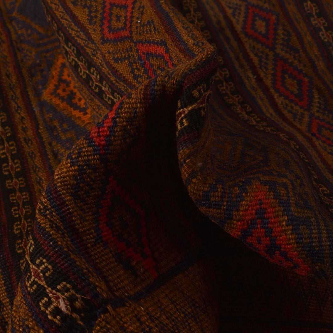 Afghan Kilim Rug 4' 5" x 6' 9" Flat-Weave | No. AL23584