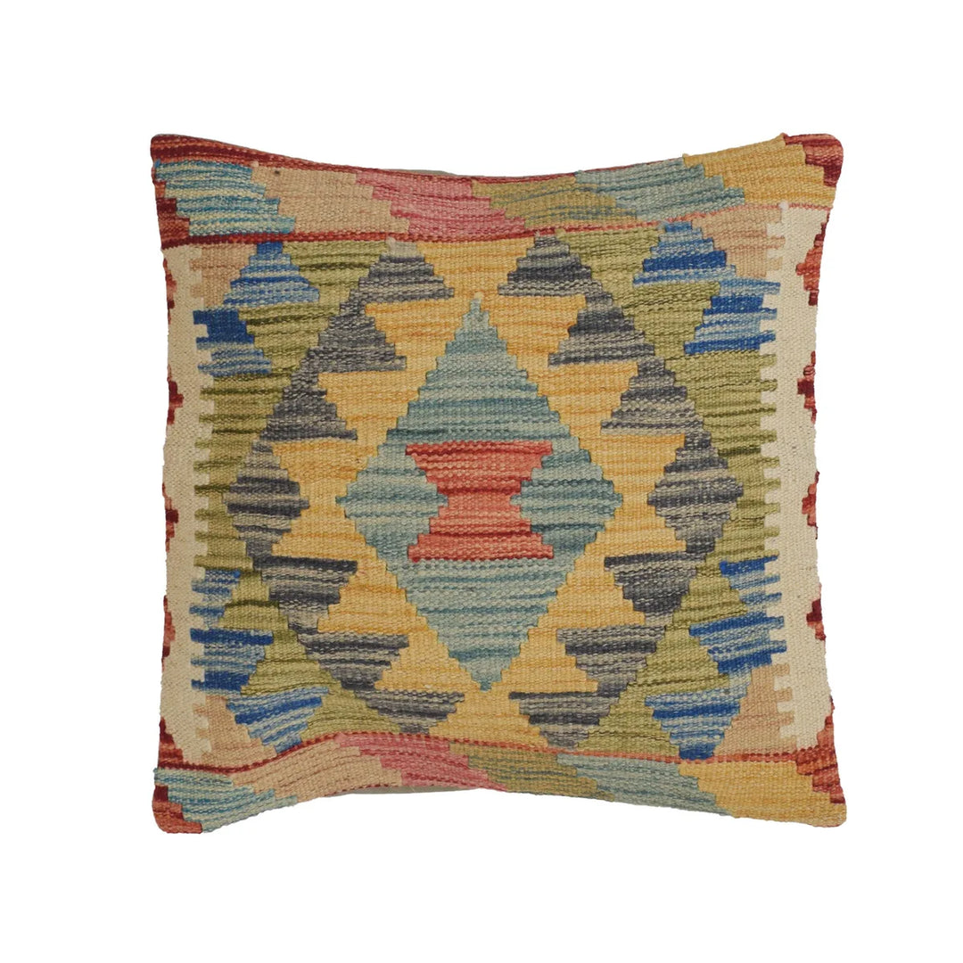 Afghan Cushion 1' 5" x 1' 5" Flat-Weave | No. AL23674