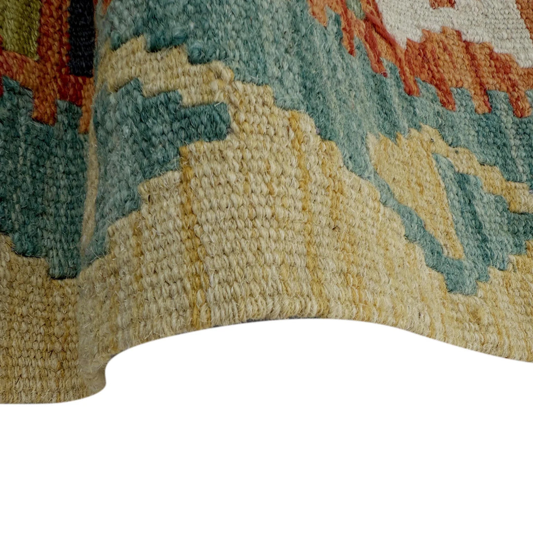Afghan Vegetable Kilim Rug 2' 7" x 6' 1" Flat-Weave | No. AL23739