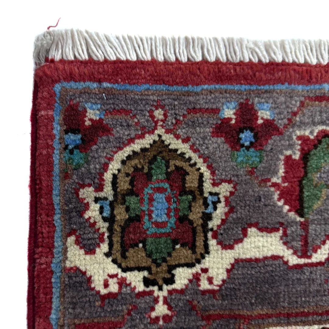 Afghan Heriz Rug 2' 7" x 4' 0" Hand-Knotted | No. AL23752