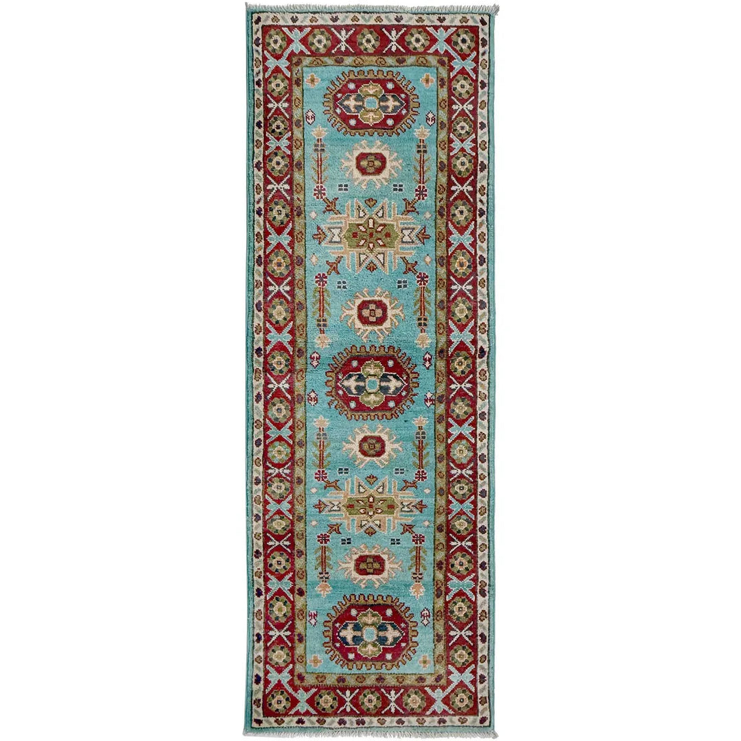 Blue Color Kazak Runner Rug 1' 10" x 5' 7" - No. AL23792