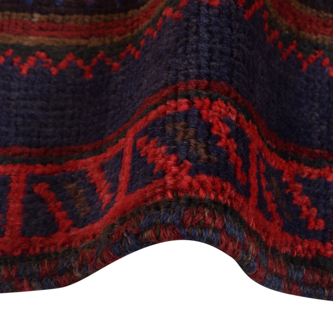 Afghan Baluchi Rug 3' 1" x 4' 9" Hand-Knotted | No. AL23882