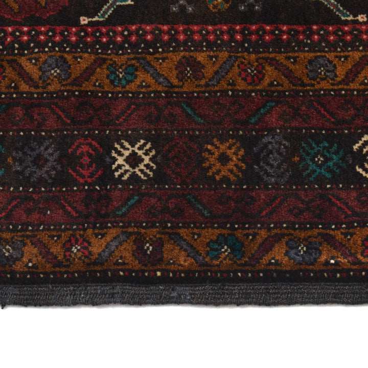 Afghan Baluchi Rug 4' 1" x 6' 1" Hand-Knotted | No. AL23914