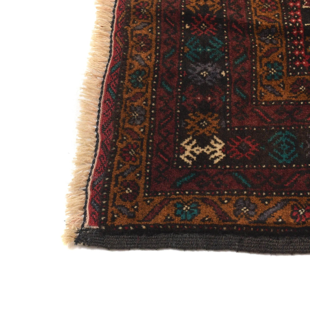 Afghan Baluchi Rug 4' 1" x 6' 1" Hand-Knotted | No. AL23914