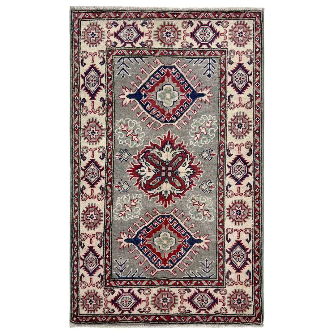 Hand knotted Kazak Carpet 2' 7" x 4' 4" - No. AL24099