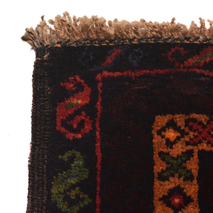 Afghan Baluchi Rug 2' 8" x 4' 10" Hand-Knotted | No. AL24366