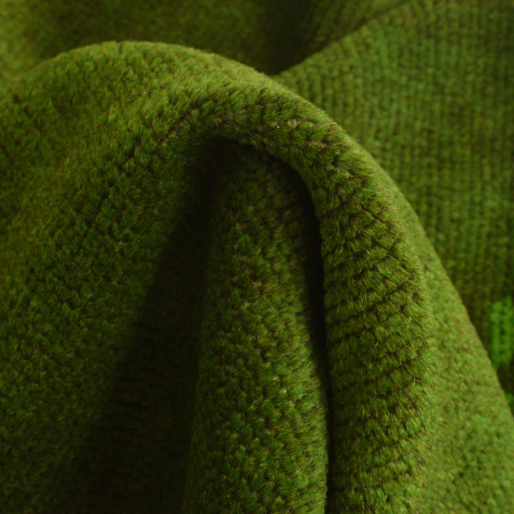 Green Pakistani Overdyed Rug 2' 7" x 4' 4" Hand-Knotted | No. AL24412