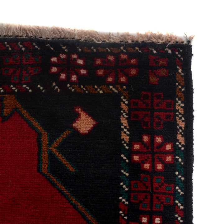 Afghan Baluchi Rug 2' 11" x 4' 5" Hand-Knotted | No. AL24602
