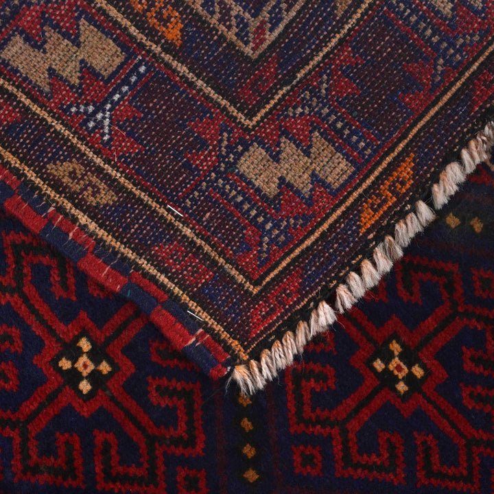 Afghan Baluchi Rug 5' 1" x 7' 7" Hand-Knotted | No. AL24643