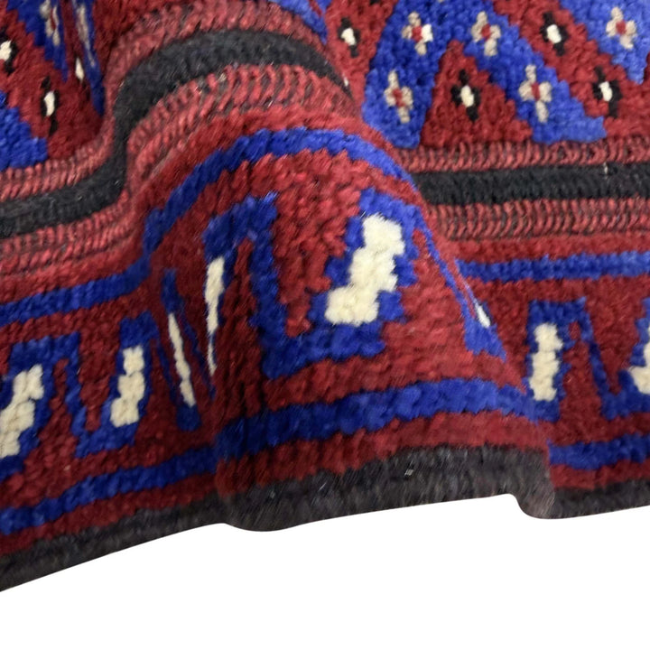 Blue Afghan Mashwani Rug 1' 11" x 8' 5" Hand-Knotted | No. AL24762