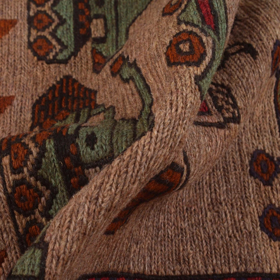 Afghan War Kilim Rug 2' 7" x 4' 5" Flat-Weave | No. AL24808