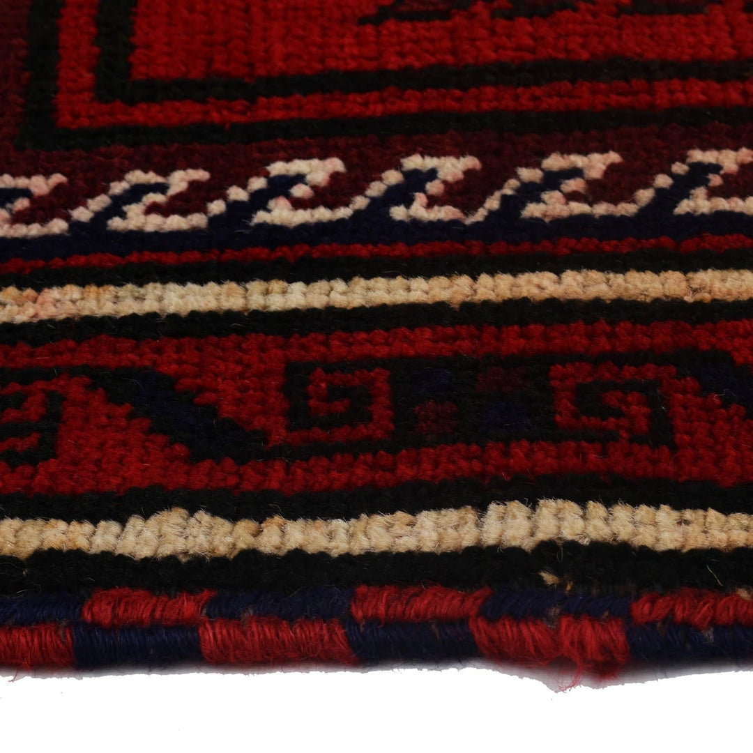 Dark Blue Afghan Baluchi Rug 3' 1" x 5' 1" Hand-Knotted | No. AL24843