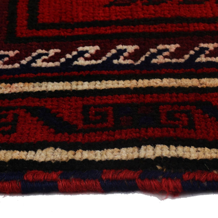 Dark Blue Afghan Baluchi Rug 3' 1" x 5' 1" Hand-Knotted | No. AL24843
