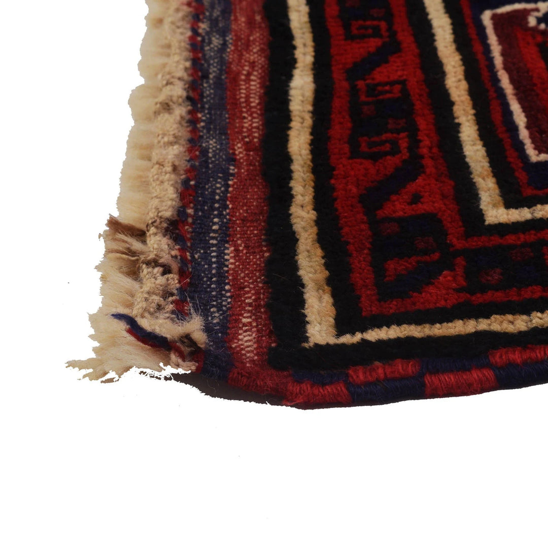 Dark Blue Afghan Baluchi Rug 3' 1" x 5' 1" Hand-Knotted | No. AL24843