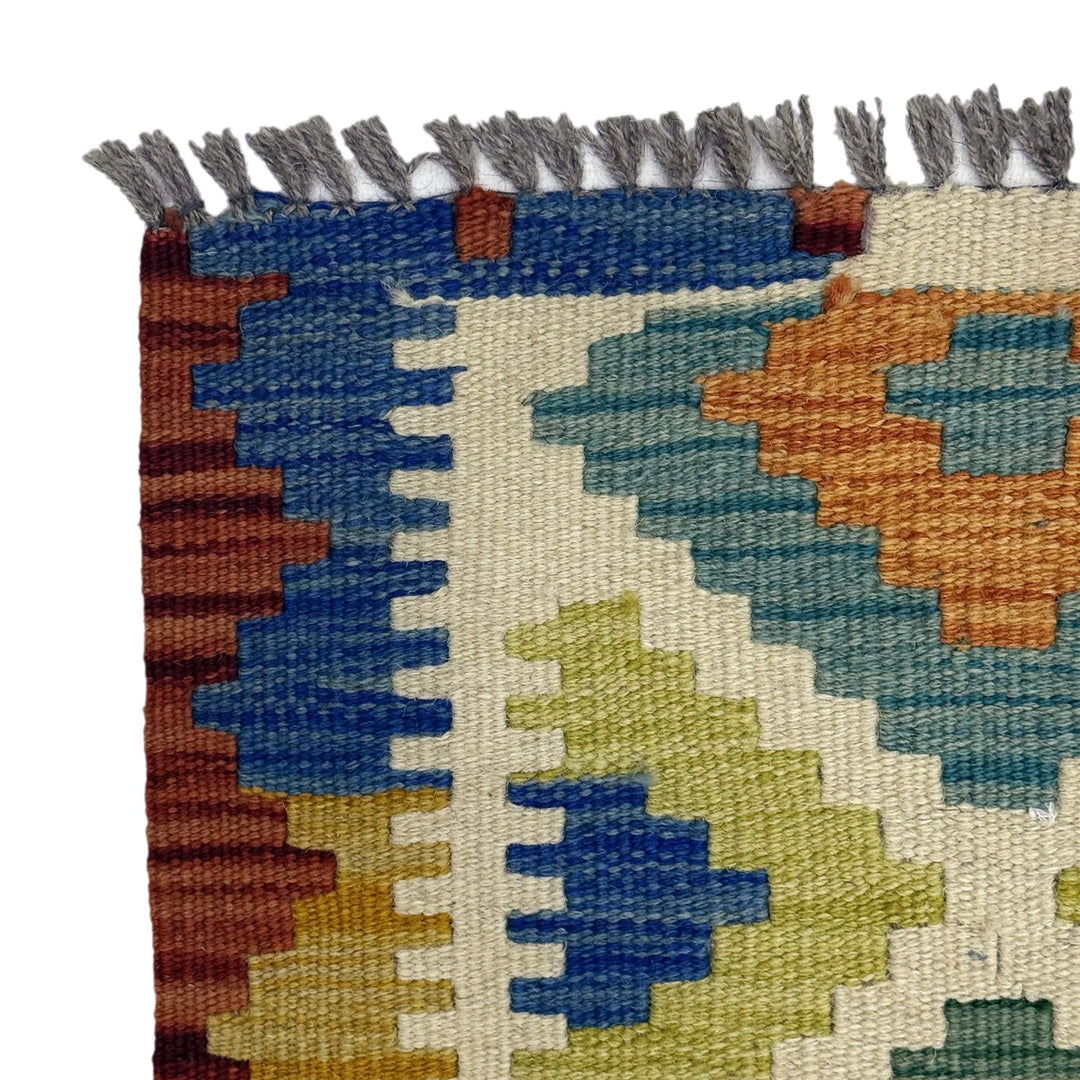 Afghan Kilim Rug 2' 10" x 3' 10" Flat-Weave | No. AL24998