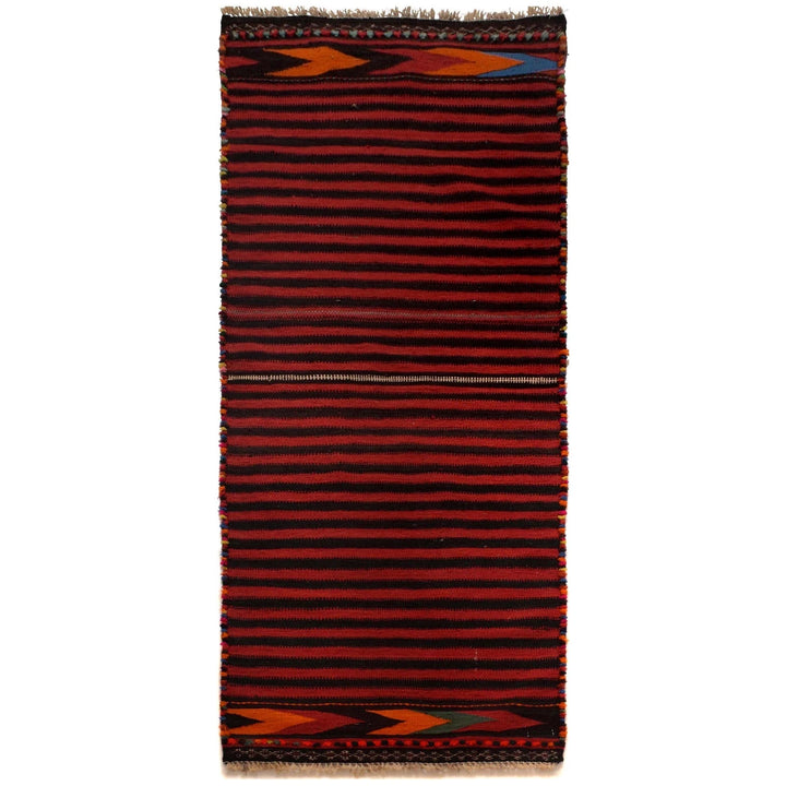 Afghan Kilim Runner 2' 2" x 6' 2" Flat-Weave | No. AL25045