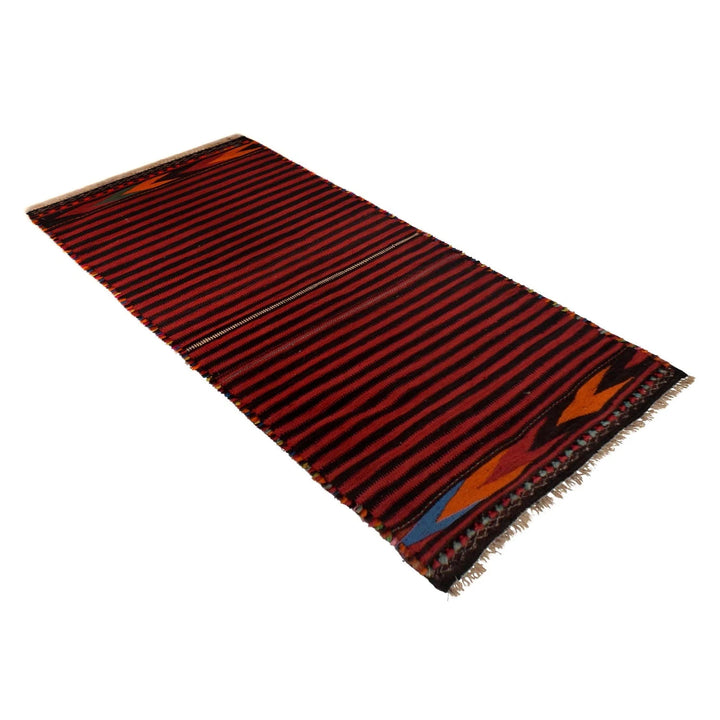 Afghan Kilim Runner 2' 2" x 6' 2" Flat-Weave | No. AL25045