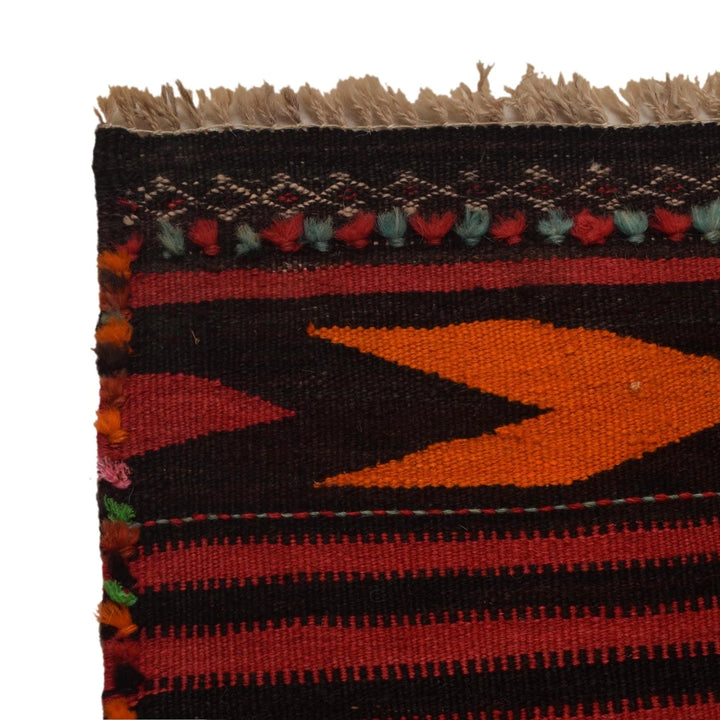 Afghan Kilim Runner 2' 2" x 6' 2" Flat-Weave | No. AL25045