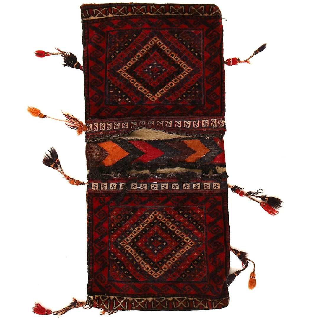 Afghan Khorjin Rug 1' 6" x 3' 4" Hand-Knotted | No. AL25126