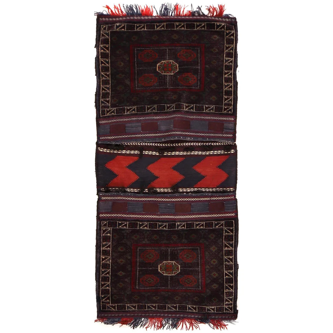 Hand Knotted Saddle Bag Area Rug 2' 4" x 5' 2" - No. AL25221