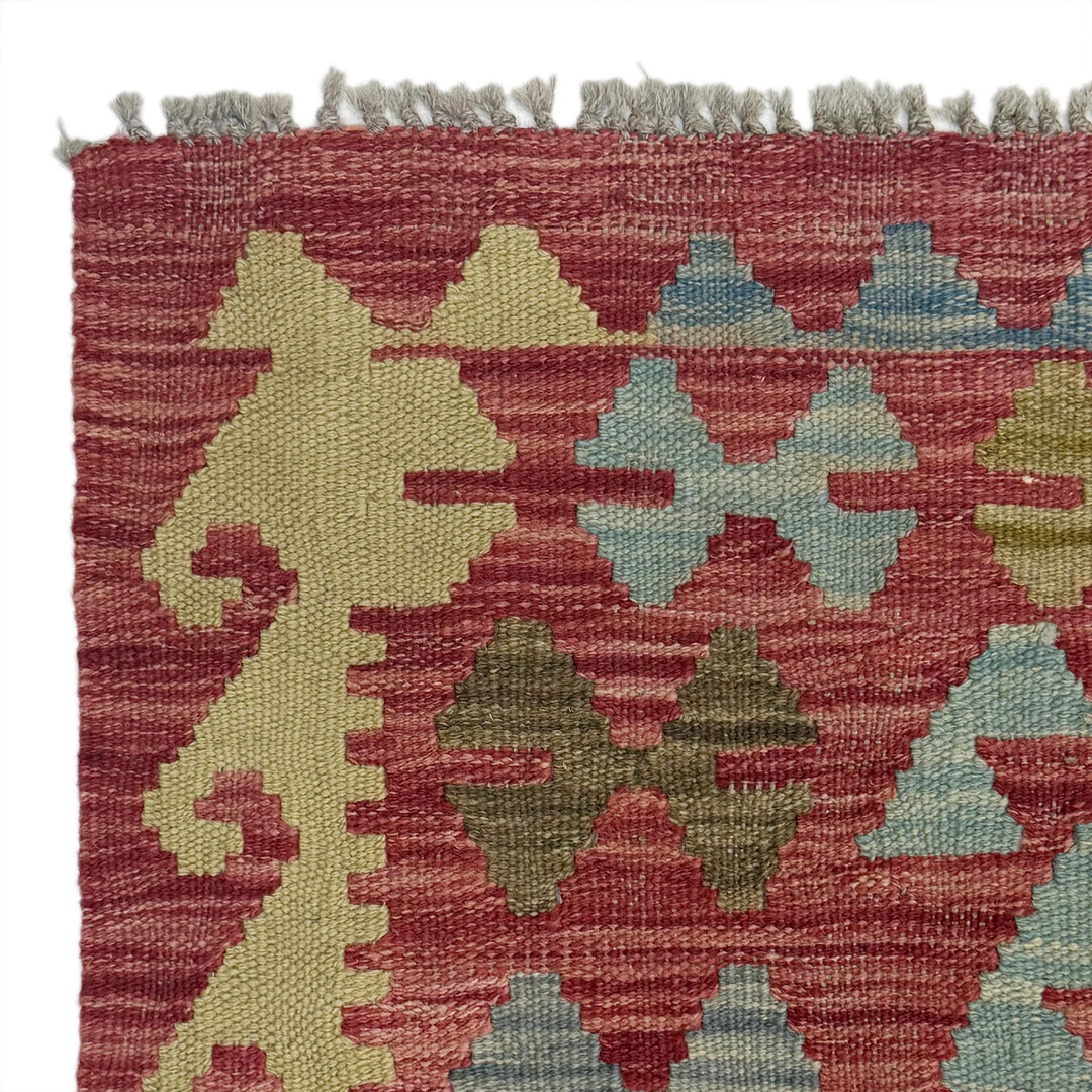 Afghan Kilim Rug 5' 3" x 6' 8" Flat-Weave | No. AL25403