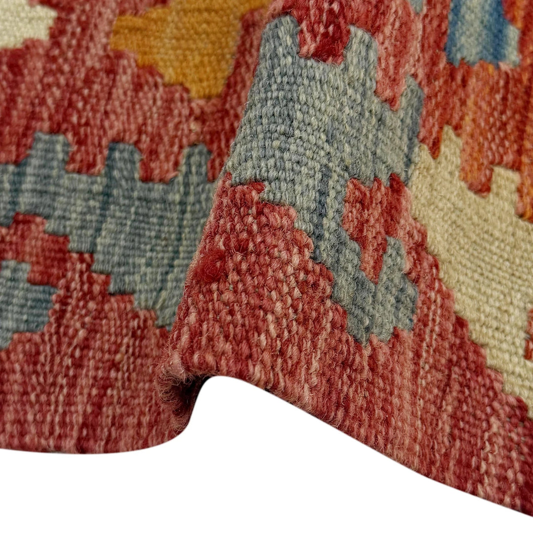 Afghan Kilim Rug 5' 3" x 6' 8" Flat-Weave | No. AL25403