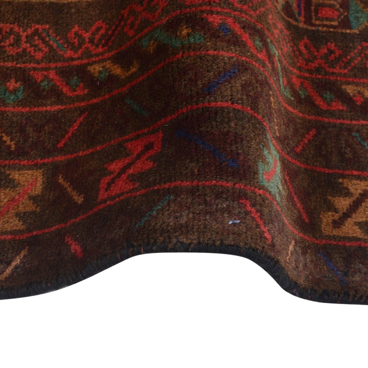 Afghan Prayer Rug 2' 9" x 3' 10" Hand-Knotted | No. AL25491
