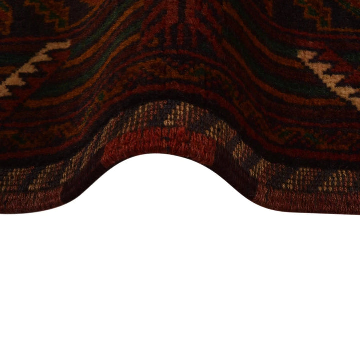 Afghan Baluchi Rug 3' 8" x 5' 9" Hand-Knotted | No. AL25535