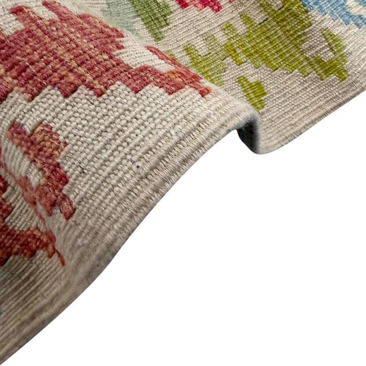 Afghan Vegetable Kilim Rug 10'7" x 13'0" Flat-Weave | No. AL257112