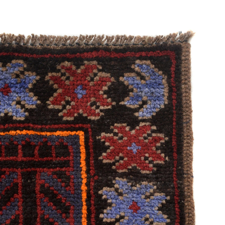 Afghan Baluchi Rug 2' 10" x 4' 6" Hand-Knotted | No. AL25721