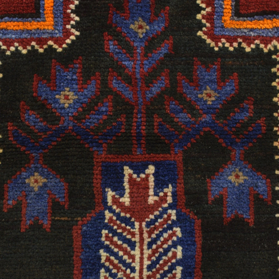 Afghan Baluchi Rug 2' 10" x 4' 6" Hand-Knotted | No. AL25721