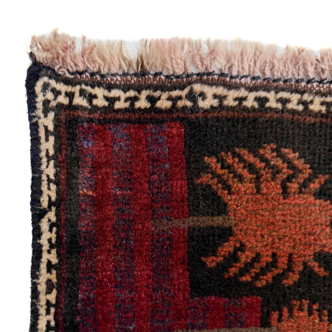 Afghan Tribal Rug 2'11" x 4'6" Hand-Knotted | No. AL25745