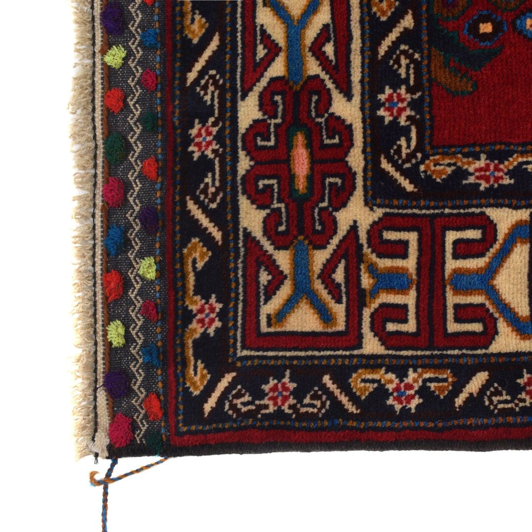 Afghan Baluchi Rug 2' 10" x 5' 5" Hand-Knotted | No. AL25773