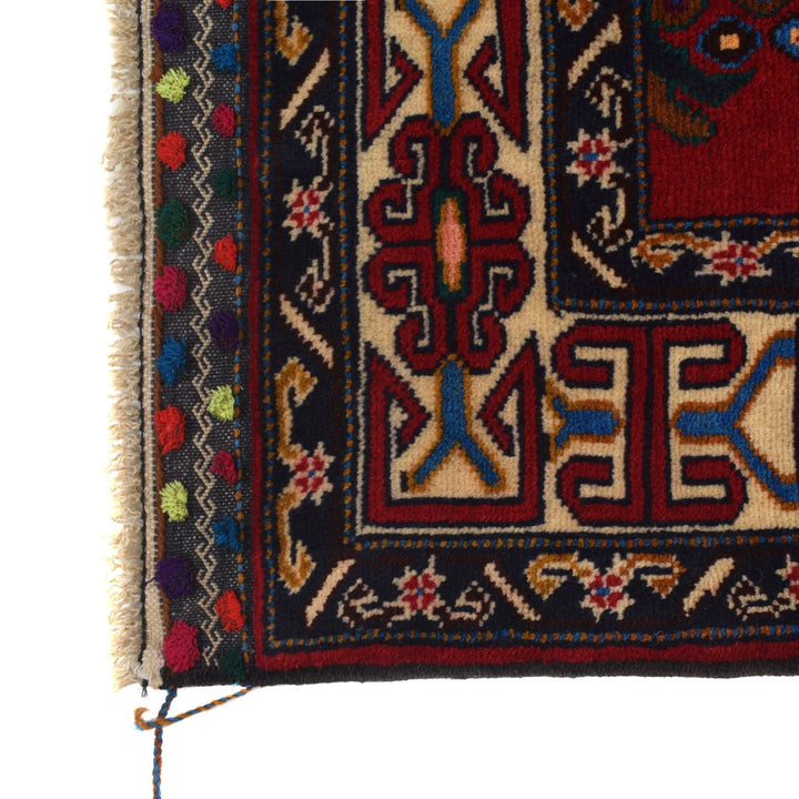 Afghan Baluchi Rug 2' 10" x 5' 5" Hand-Knotted | No. AL25773