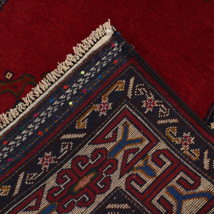 Afghan Baluchi Rug 2' 10" x 5' 5" Hand-Knotted | No. AL25773