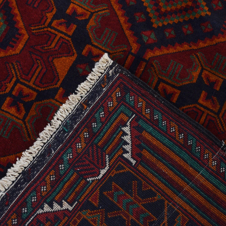 Afghan Baluchi Rug 3' 10" x 6' 8" Hand-Knotted | No. AL26011