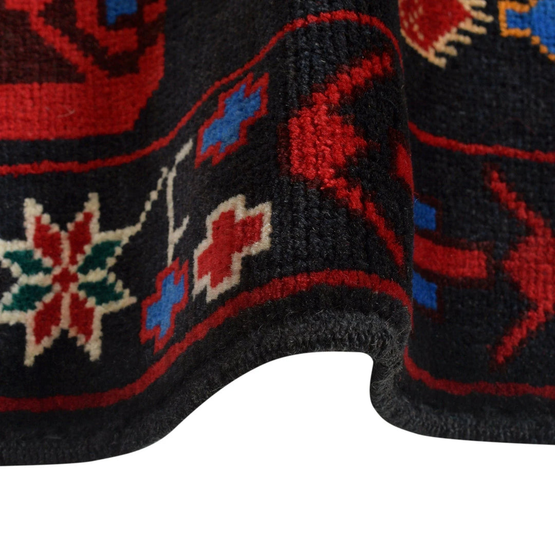 Afghan Baluchi Rug 3' 0" x 4' 9" Hand-Knotted | No. AL26084