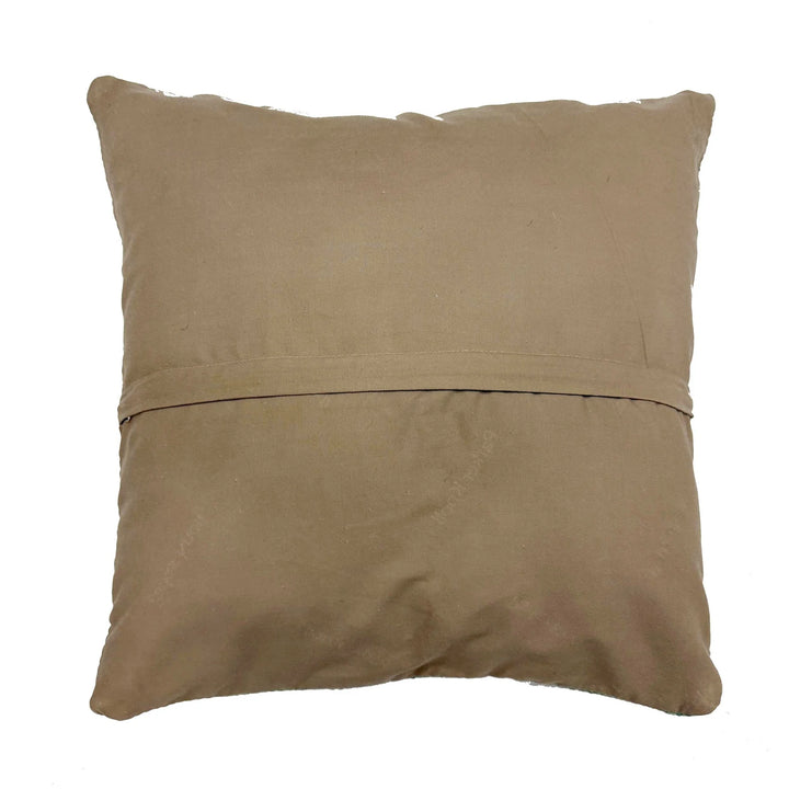 Afghan Geometric Cushion 1' 5" x 1' 5" Hand-Knotted | No. AL261316