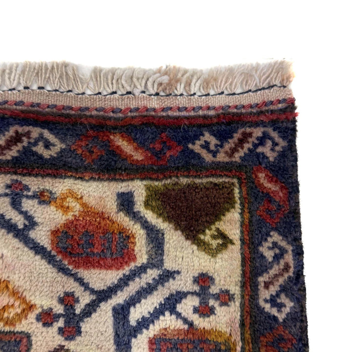 Multicolor Afghan Prayer Rug Rug 2' 7" x 4' 8" Hand-Knotted | No. AL26177