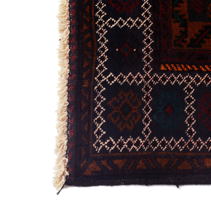 Afghan Baluchi Rug 4' 1" x 7' 1" Hand-Knotted | No. AL26363