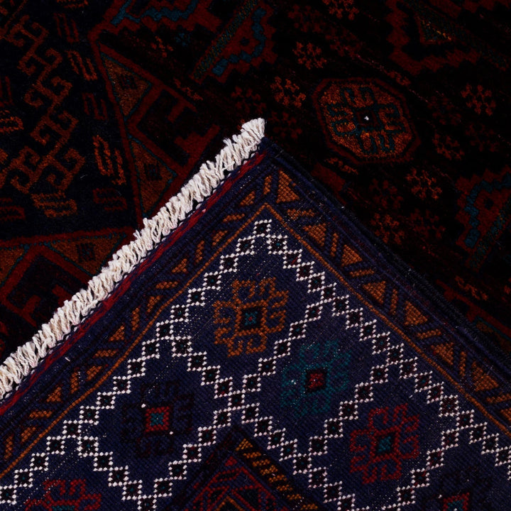 Afghan Baluchi Rug 4' 1" x 7' 1" Hand-Knotted | No. AL26363