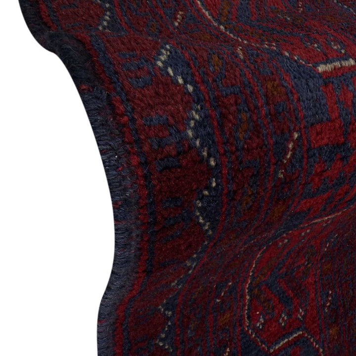 Red Afghan Khal Mohammadi Rug 5' 3" x 6' 10" Hand-Knotted | No. AL26388