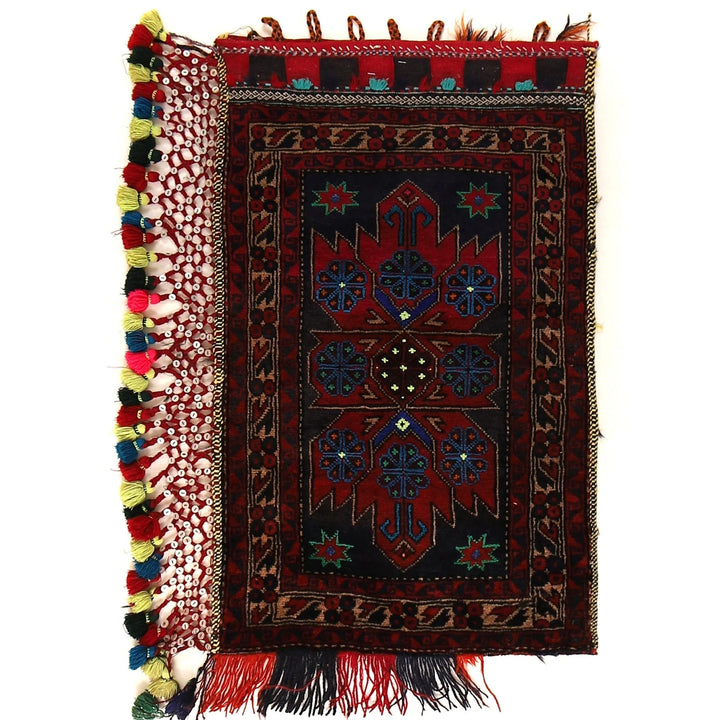 Afghan Baluch Balisht Rug 1' 11" x 3' 1" Hand-Knotted | No. AL26414