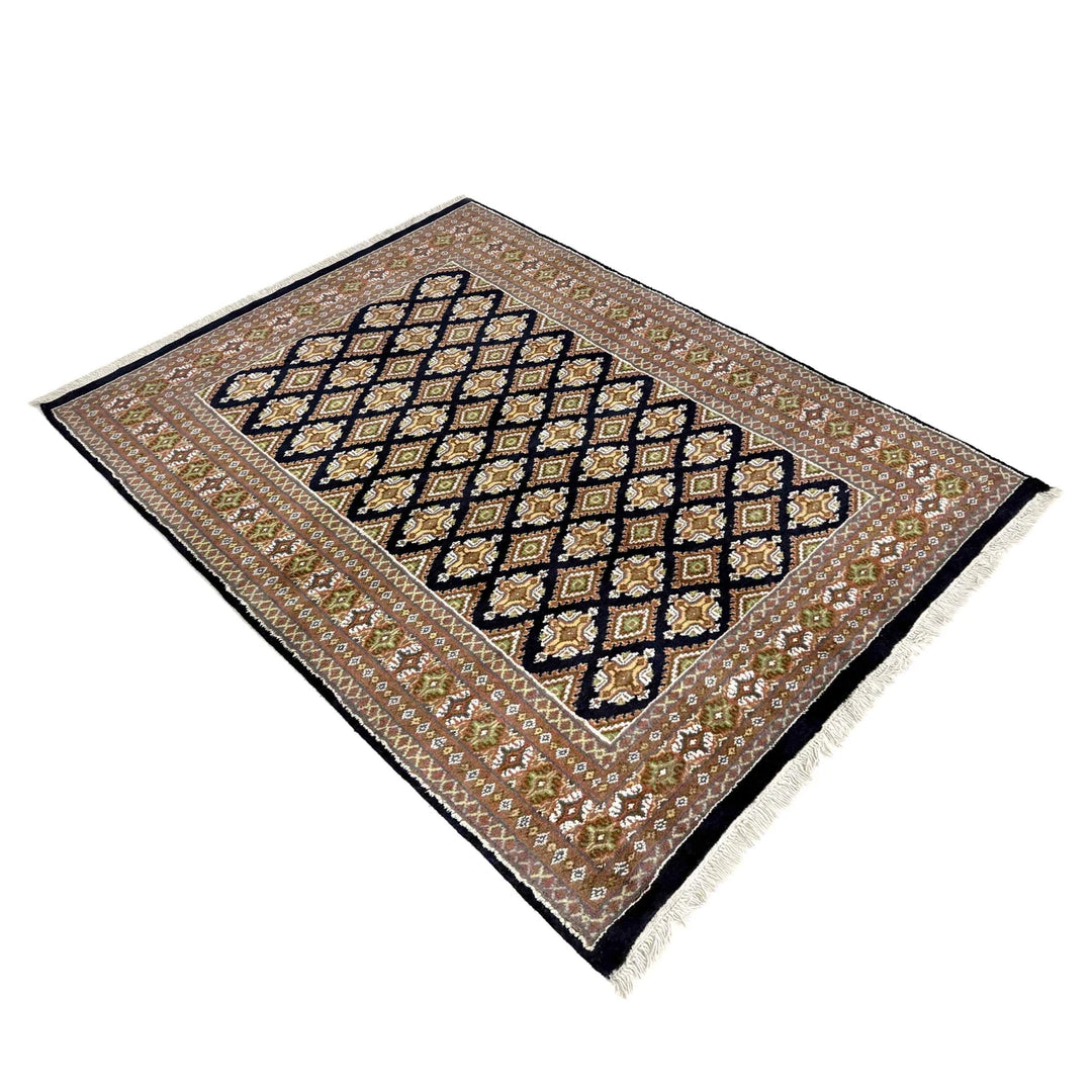Pakistani Jaldar Rug 4' 2" x 5' 11" Hand-Knotted | No. AL265003