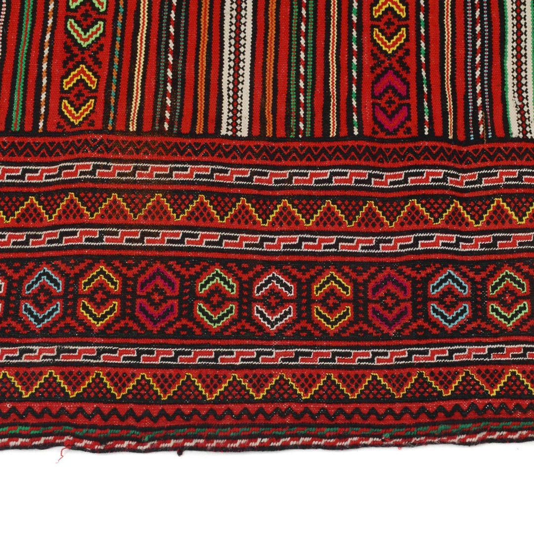 Afghan Kilim Rug 4' 9" x 6' 3" Flat-Weave | No. AL26576