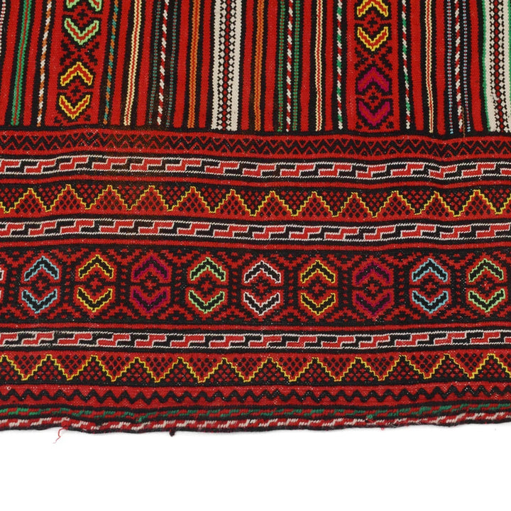 Afghan Kilim Rug 4' 9" x 6' 3" Flat-Weave | No. AL26576