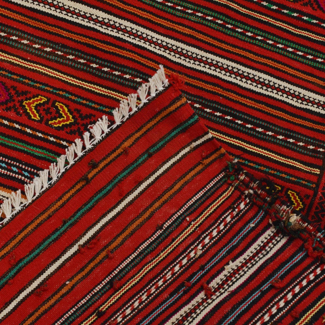 Afghan Kilim Rug 4' 9" x 6' 3" Flat-Weave | No. AL26576